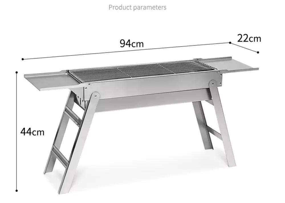 Stufa per barbecue a carbone pieghevole minimalista