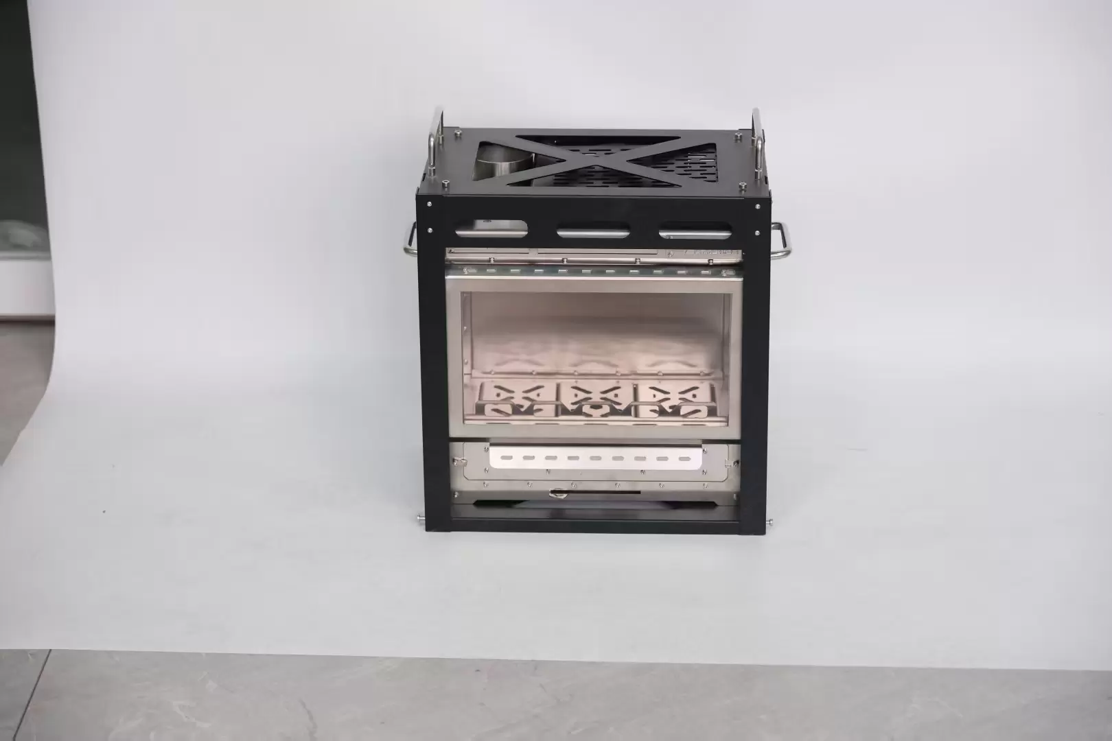 Forno a tenda a combustione statica adattiva multi-scena