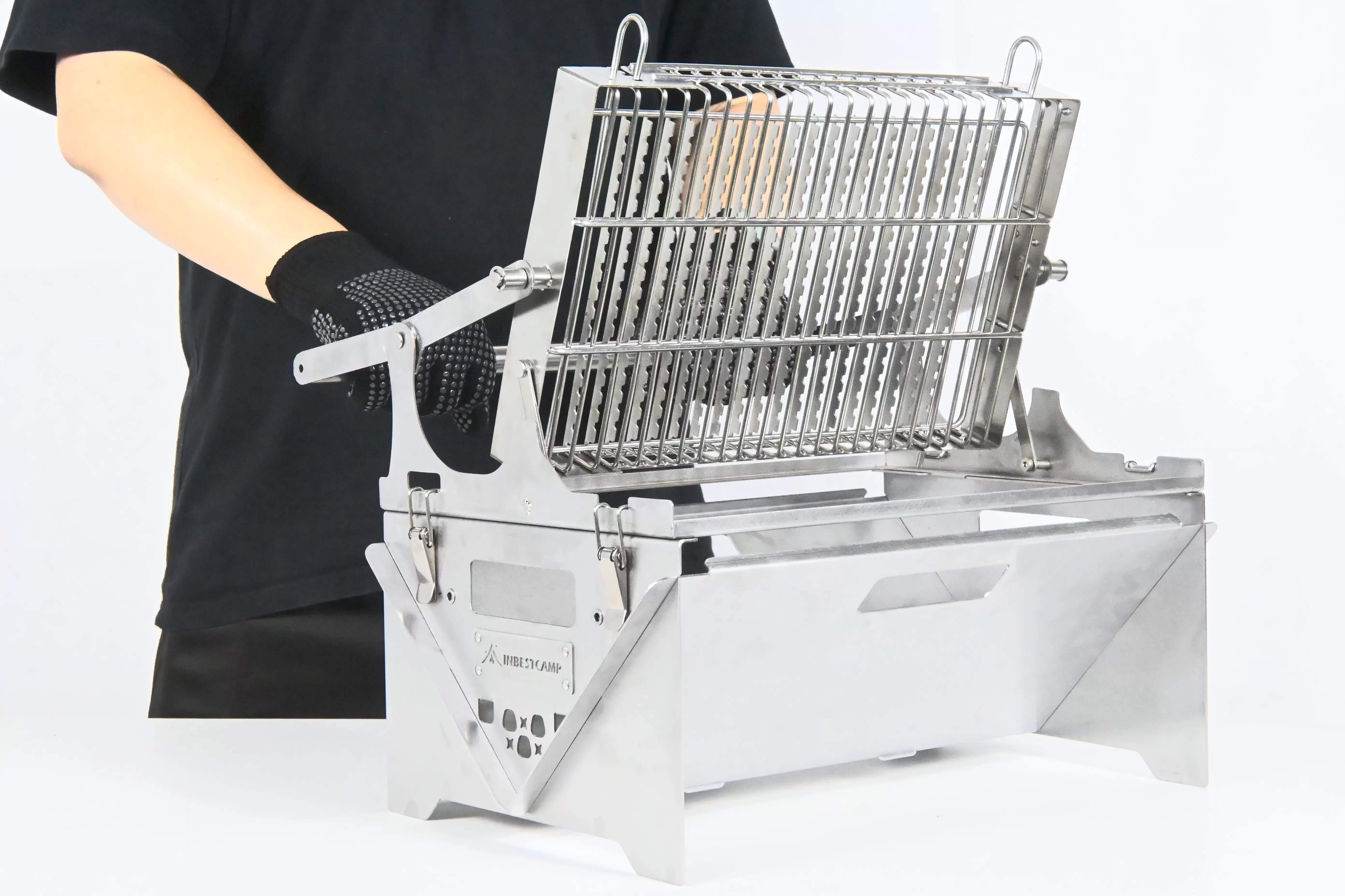 Griglia girevole per barbecue