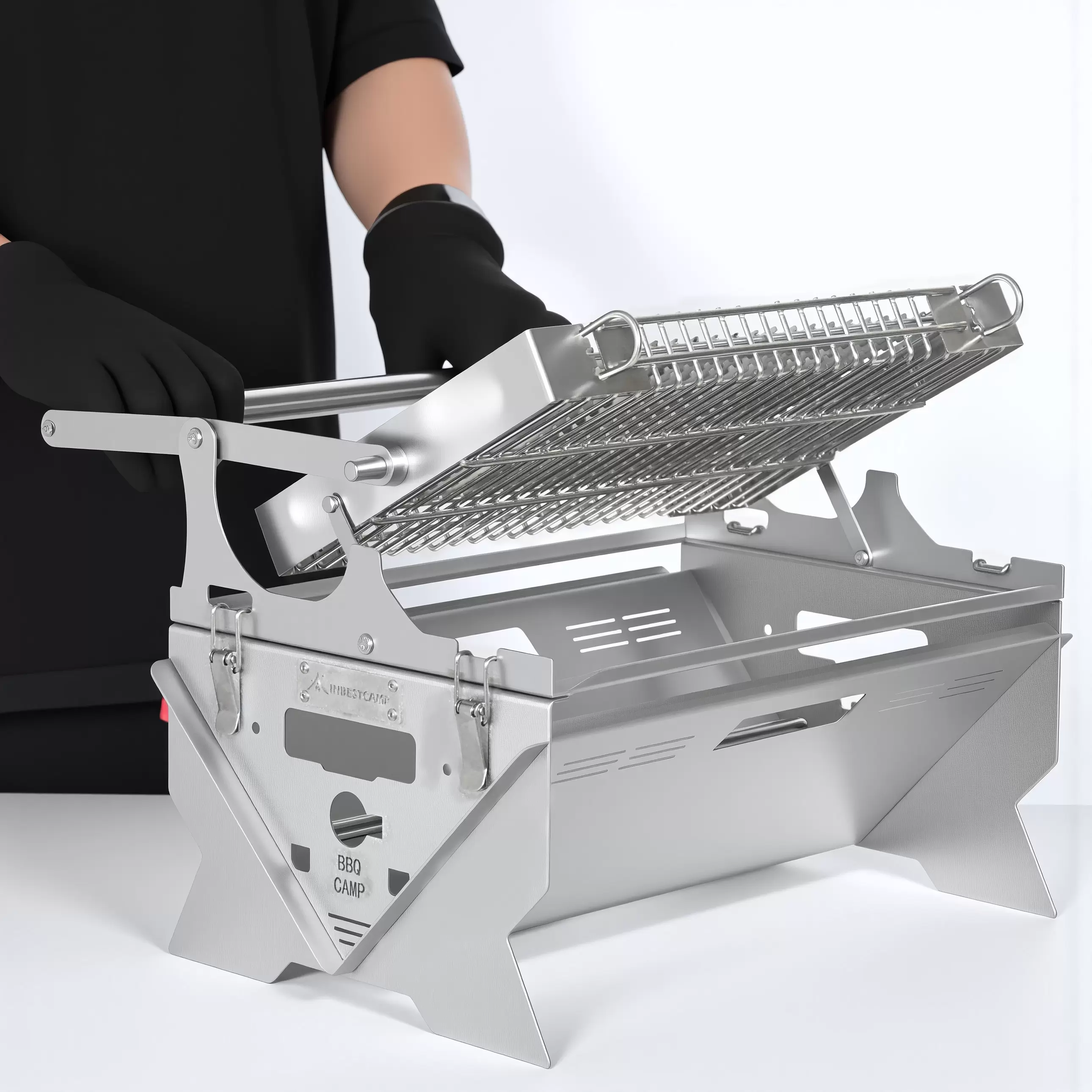 inbestcamp-barbecue rotante a 360 gradi