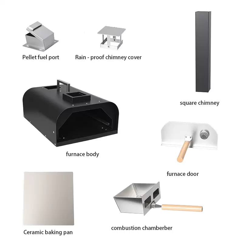 Forno per pizza portatile in ghisa da esterno