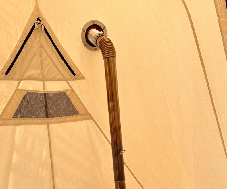 Come installare un tubo di scarico su una stufa in tela