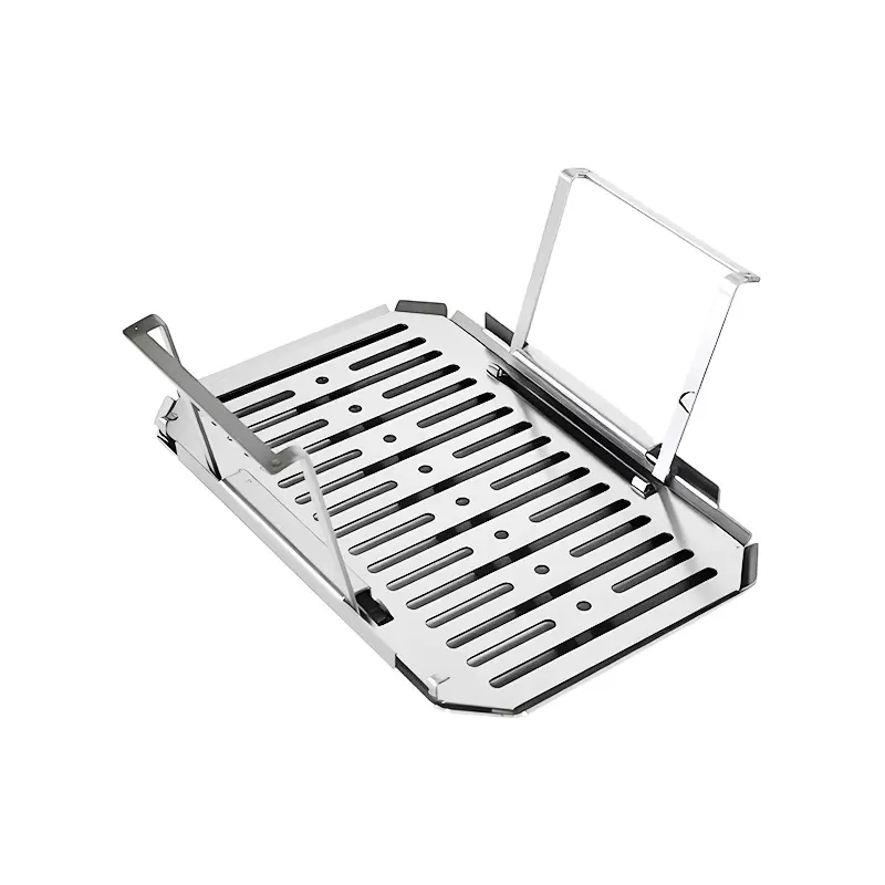 Griglia per barbecue pieghevole a gas e carbone