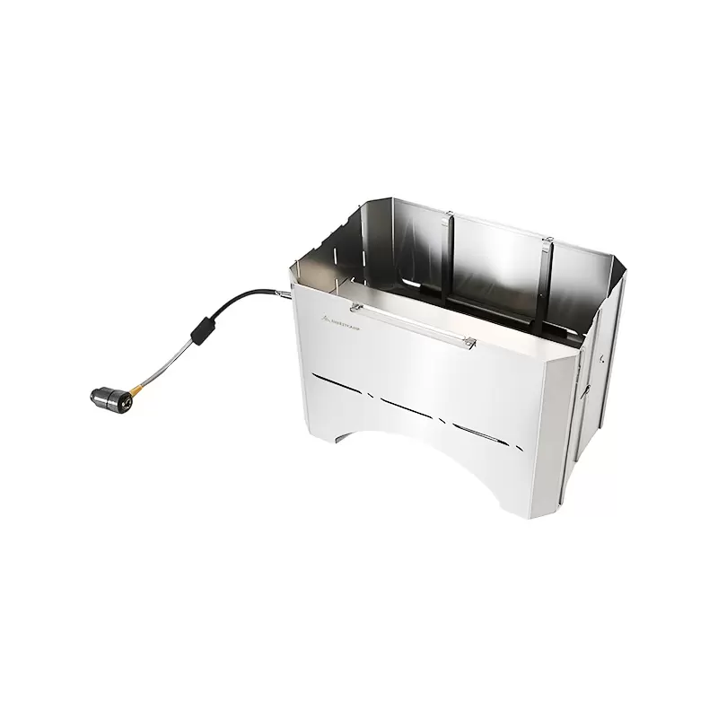 Griglia per barbecue pieghevole a gas e carbone