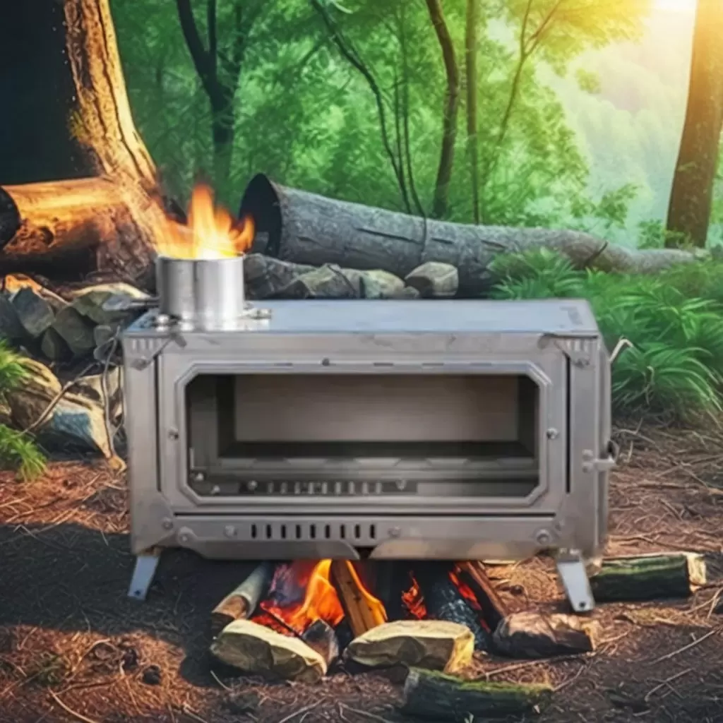 Produzione di stufe a legna pieghevoli personalizzate per tende da campeggio invernali