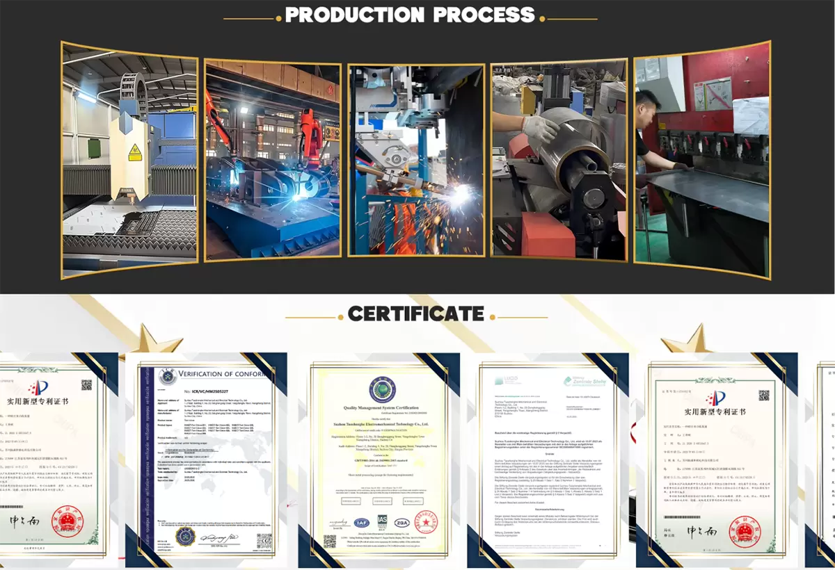 Processo di produzione e certificati d'onore Processo di produzione e certificati d'onore