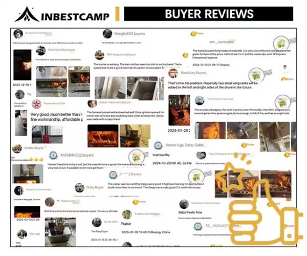 Recensioni degli acquirenti di stufe a legna da campeggio portatili