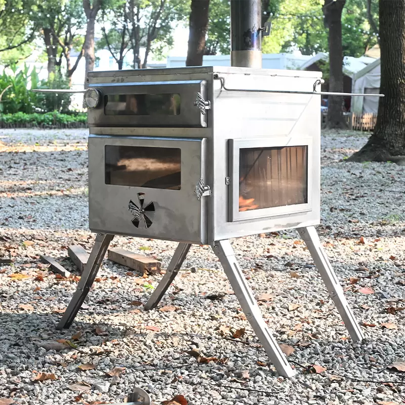 Forno per pizza da campeggio con piano cottura