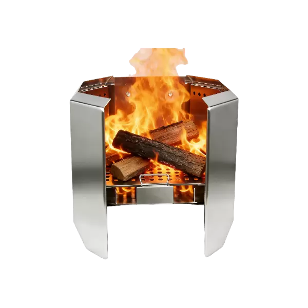 Braciere staccabile senza fumo in acciaio inossidabile