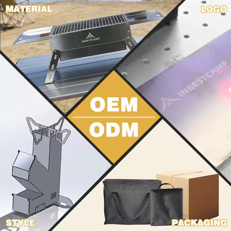 ODM OEM per stufa a legna portatile diretta in fabbrica per distributori